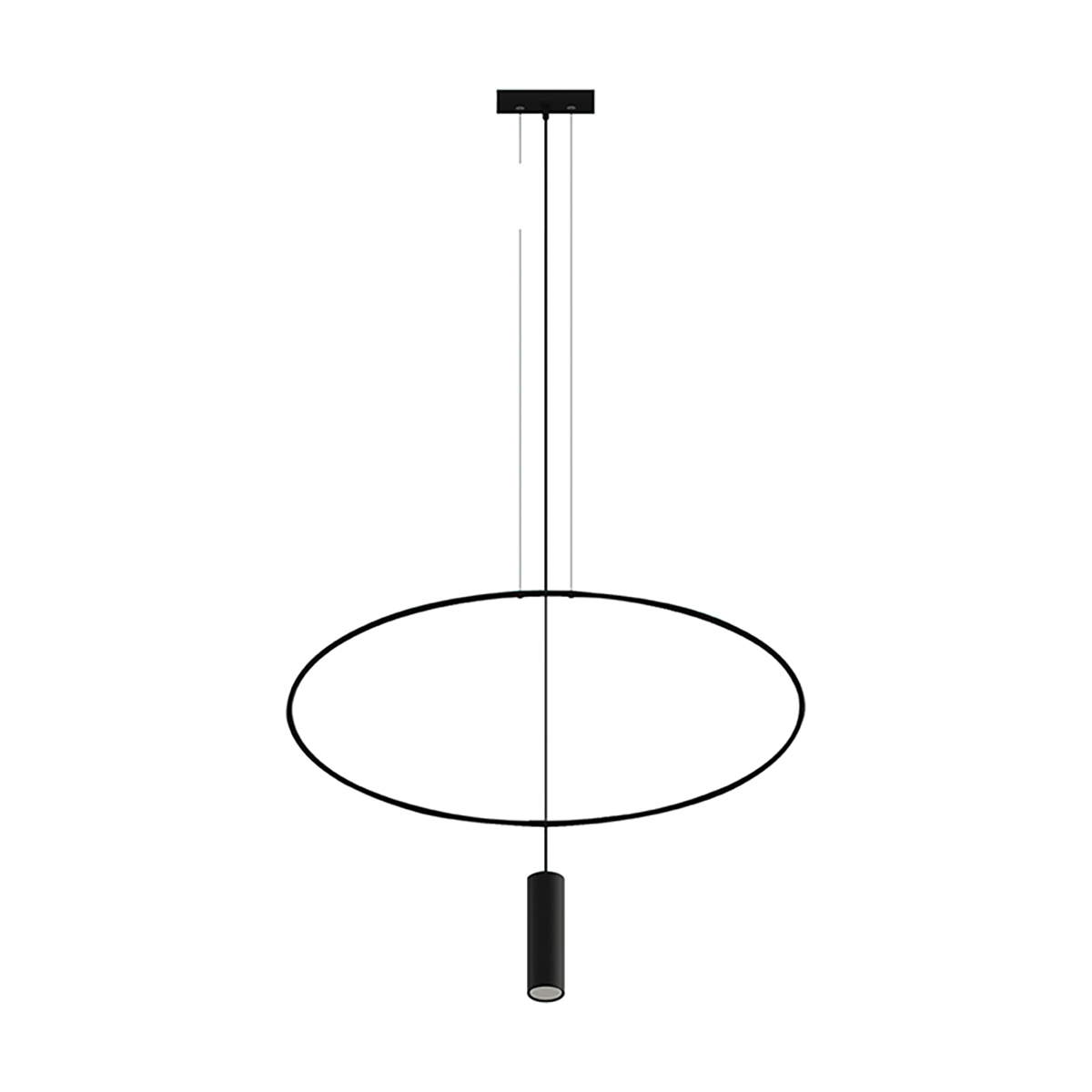 Lampă suspendată HOLAR 1 negru