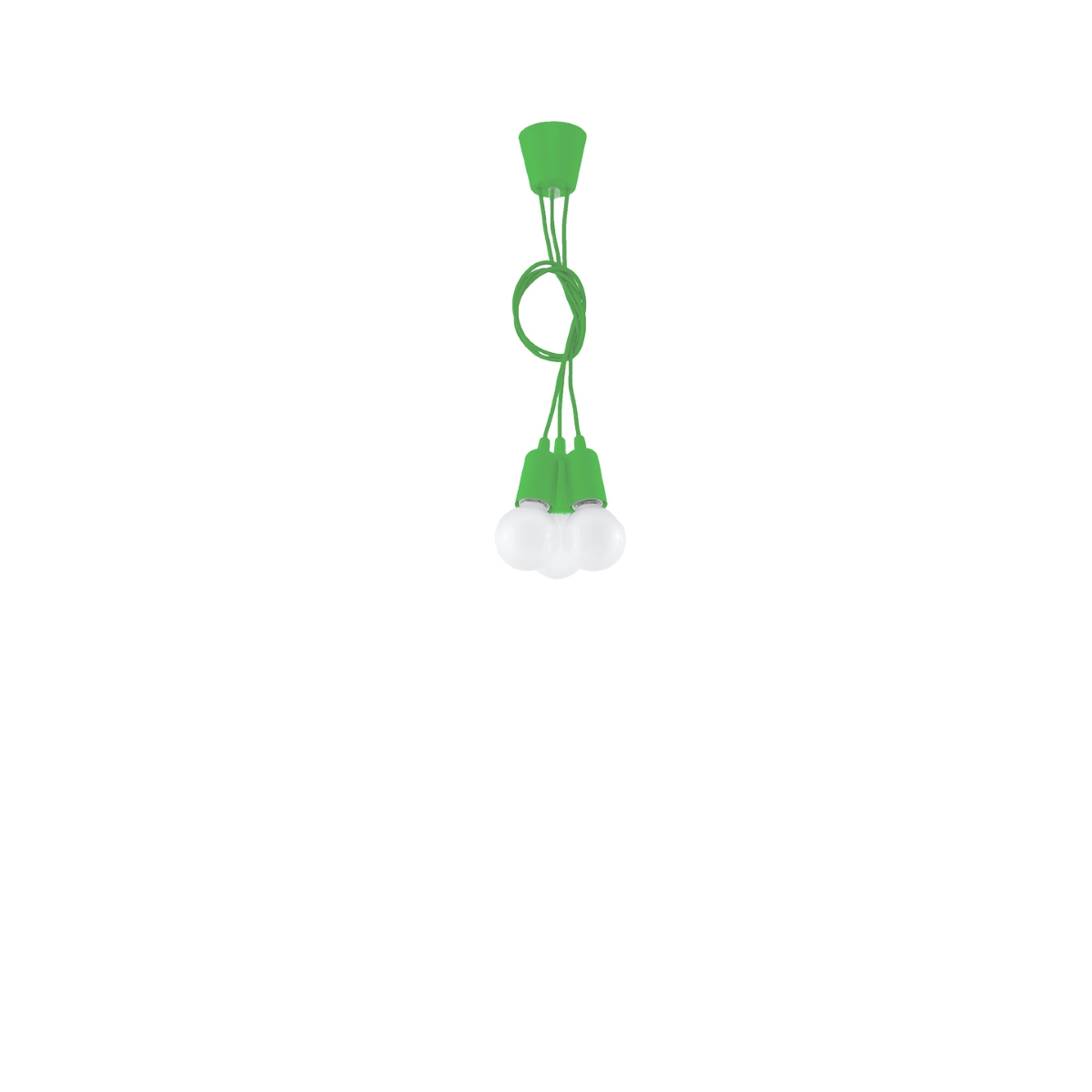 Lampă suspendată DIEGO 3 verde