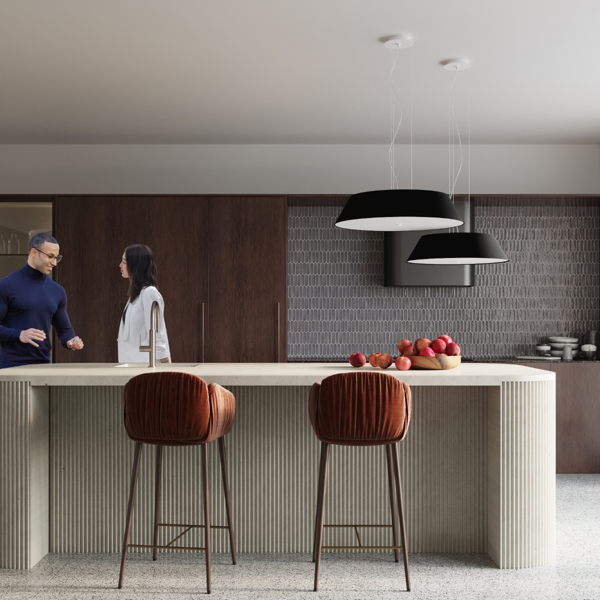 Candelabru VEGA 70 negru