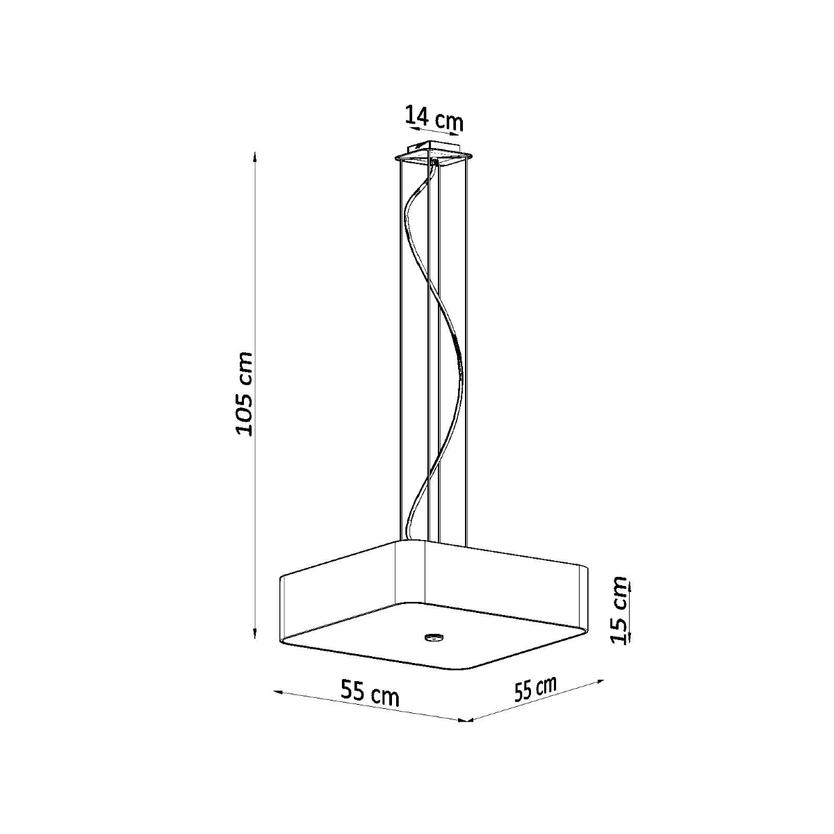 Candelabru LOKKO 55 alb