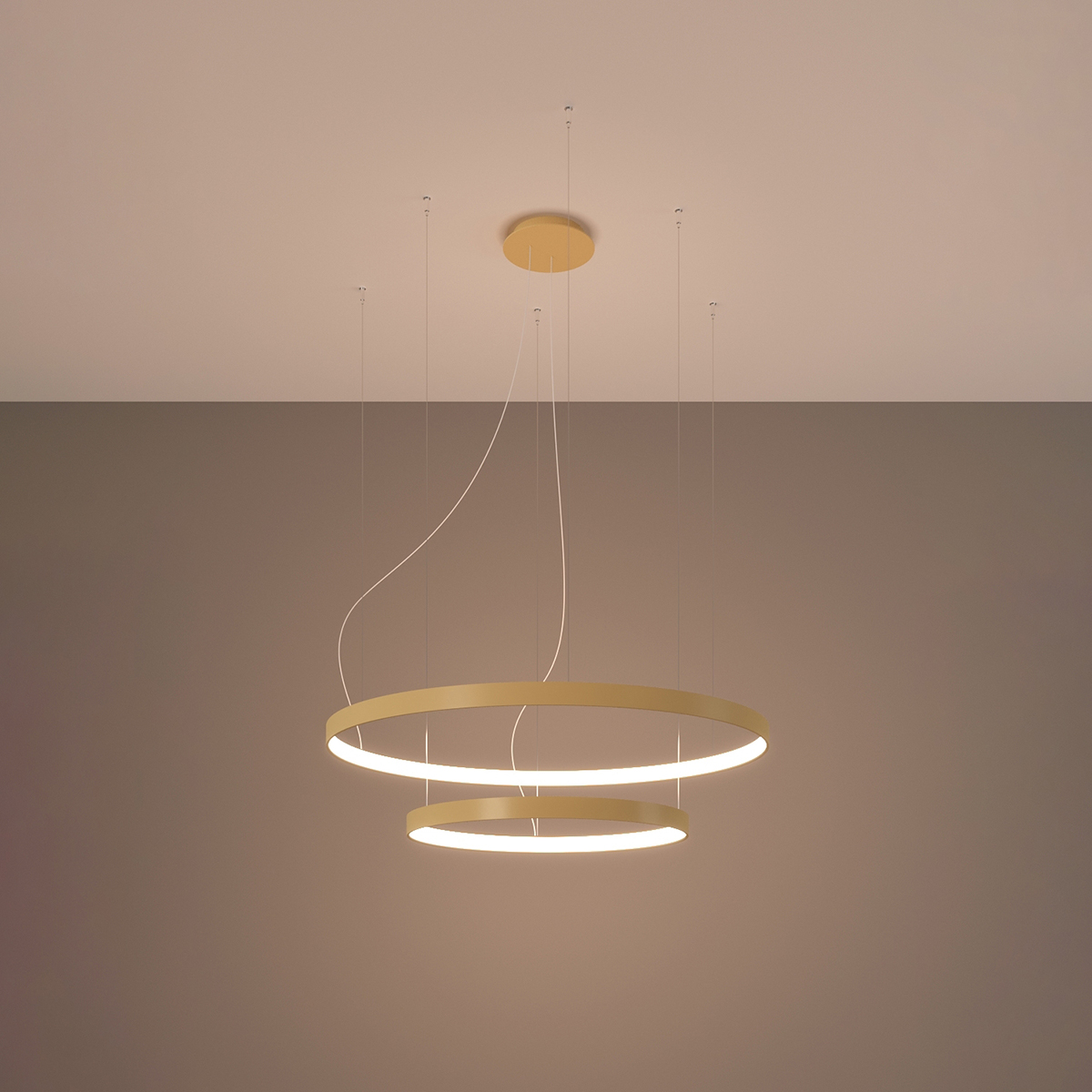 Lustră RIO 2 55/78 auriu LED 3000K