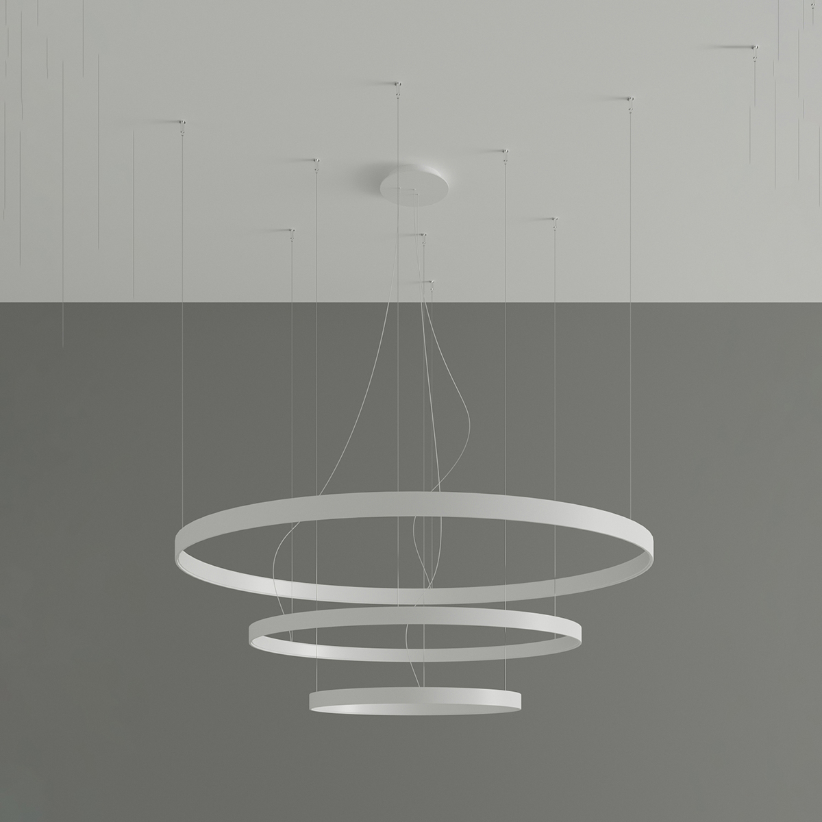 Candelabru RIO 3 55/78/110 alb LED 4000K