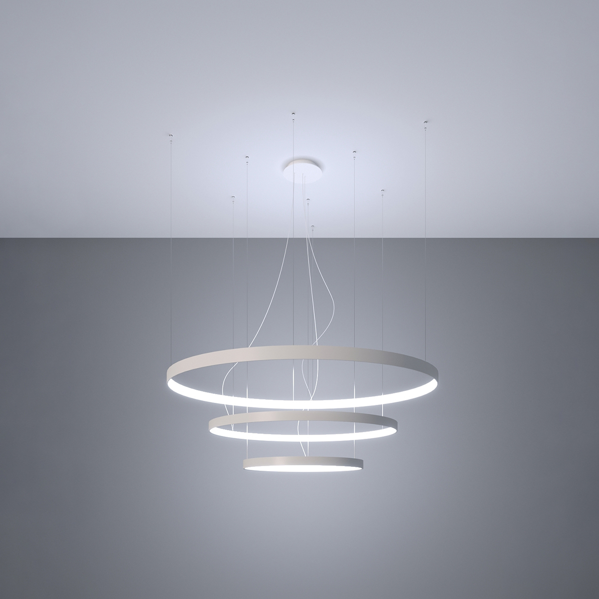 Candelabru RIO 3 55/78/110 alb LED 4000K