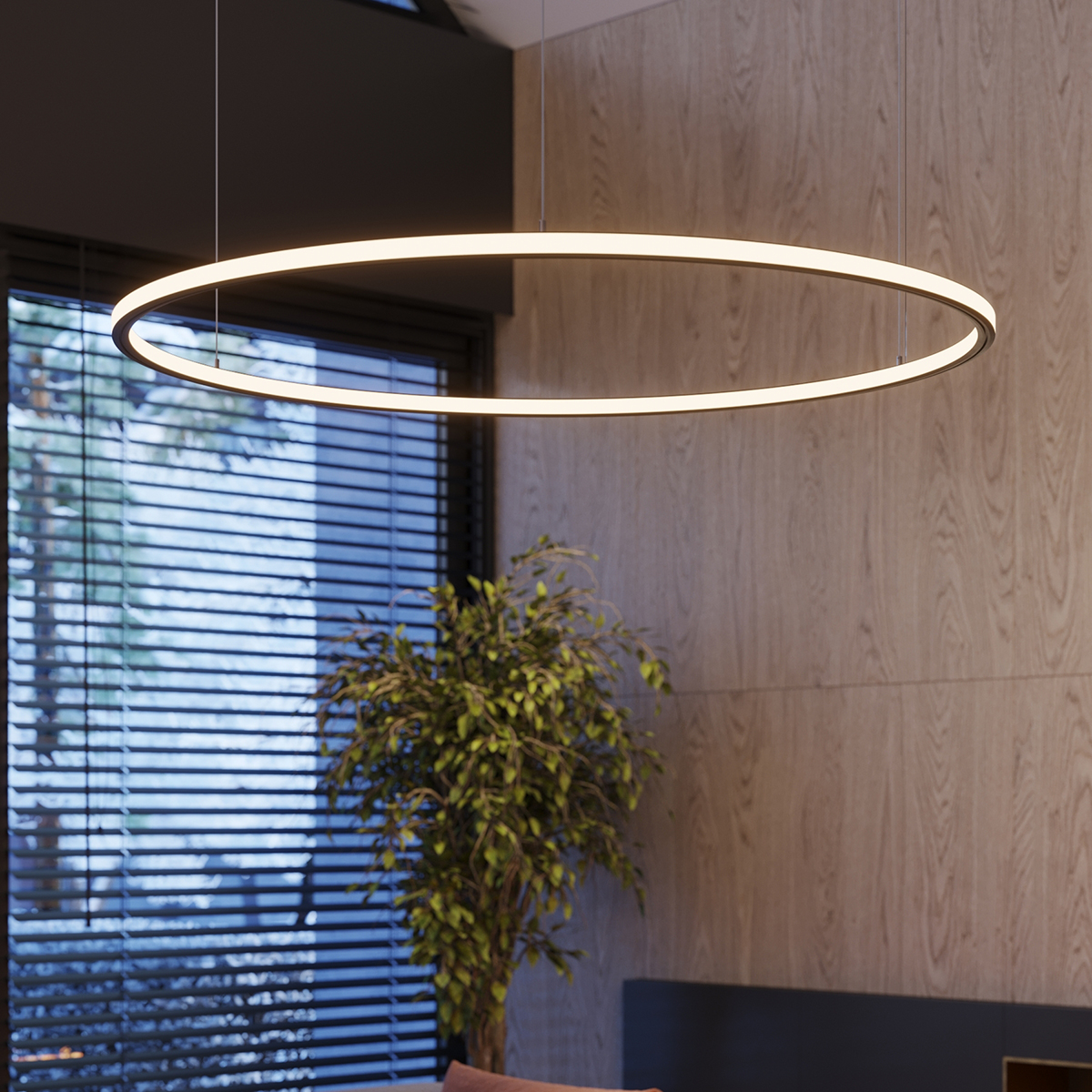 Candelabru RISA 80 negru LED 3000K