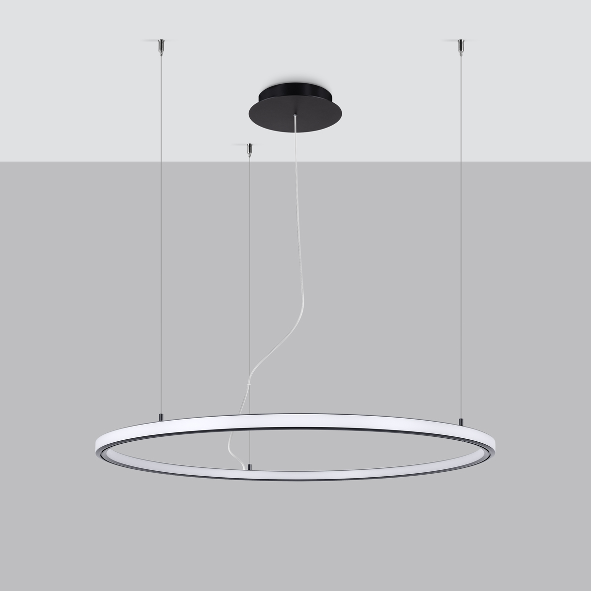Candelabru RISA 80 negru LED 3000K