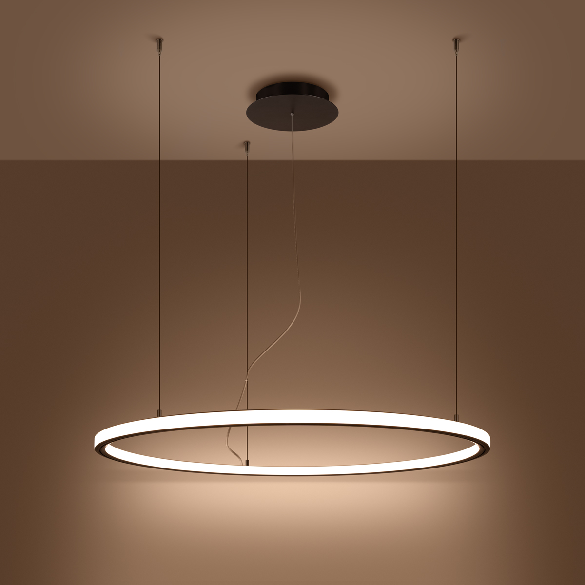 Candelabru RISA 80 negru LED 3000K