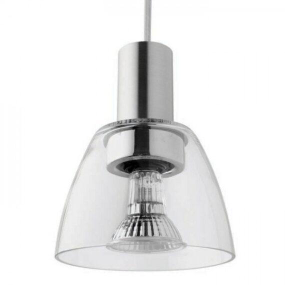 BIZZO suspendat  sticlă transparentă/aluminiu 230V LED E14 15W