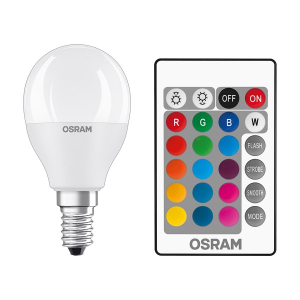 OSRAM RGBW iluminator mat 230V E14 LED EQ40 2700K