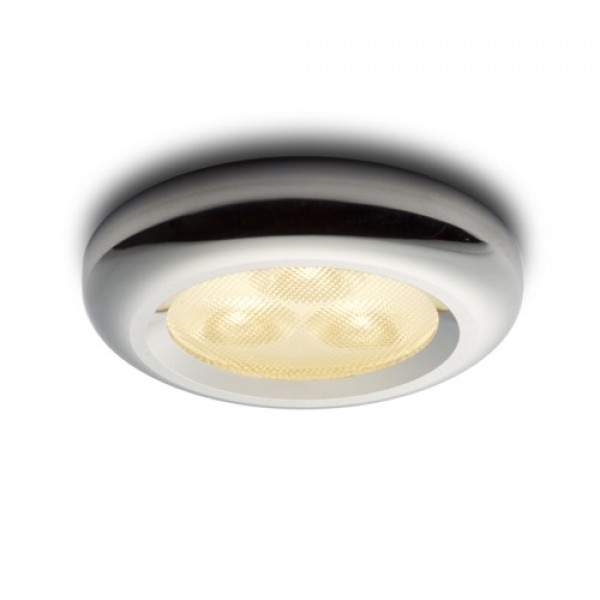 ESTA LED încastrată driver inclus crom 230V/350mA LED 3x1W 3000K