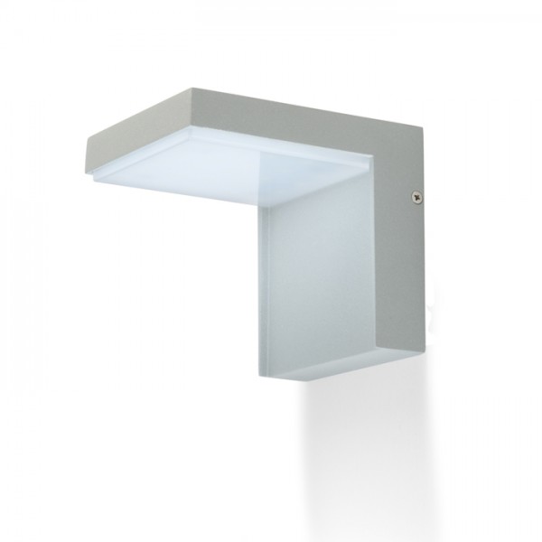 VECINO de perete gri argintiu 230V LED 5W IP54 3000K