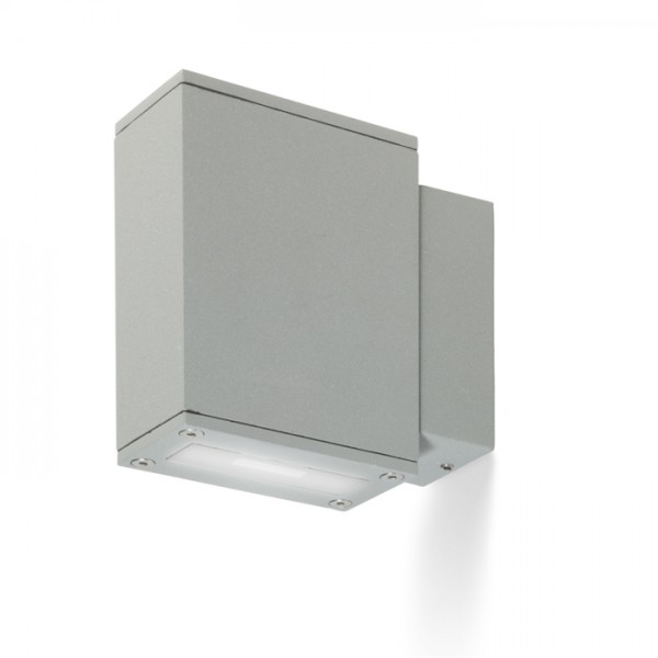 DIXIE 4x12 de perete gri argintiu 230V/700mA LED 2x3W 48° IP54 3000K
