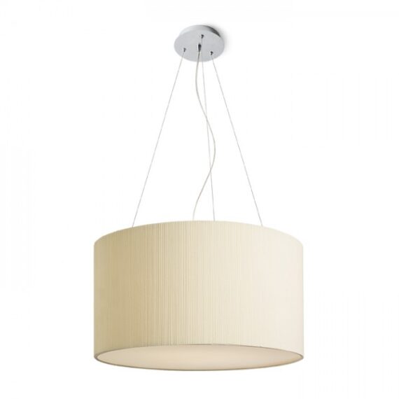 LALO 55 suspendat crem alb nichel mat 230V LED E27 3x15W