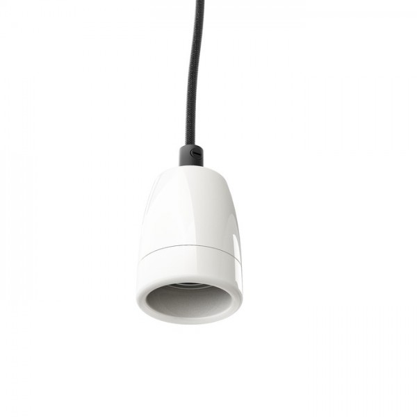 FABIO set suspendat negru porţelan 230V LED E27 15W