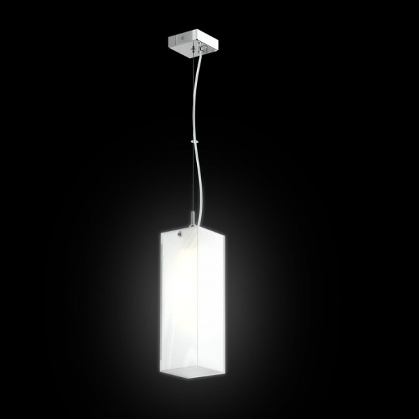 LUCIA 30x10 suspendat sticlă satinată/crom 230V LED E27 15W