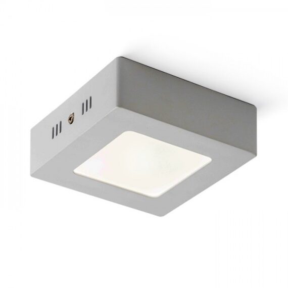 SLENDER SQ 12 montat pe suprafață nichel mat 230V LED 6W 3000K