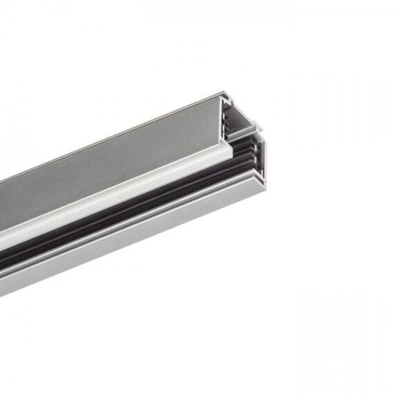 EUTRAC 2m șină cu 3-circuite gri argintiu  230V