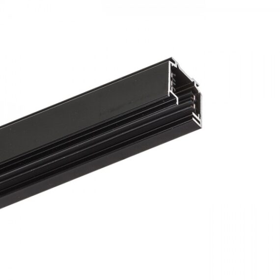 EUTRAC 3m șină cu 3-circuite negru  230V