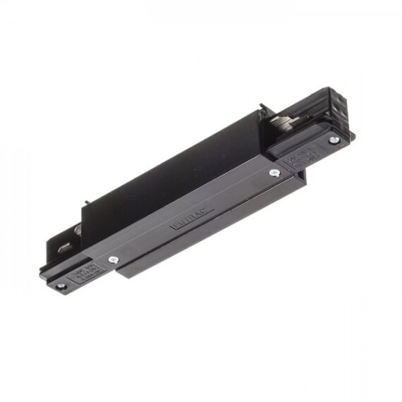 EUTRAC conector longitudinal cu posibilitatea de alimentare negru  230V
