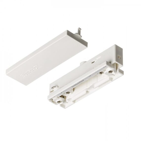 EUTRAC cu alimentare pentru șină cu 3-circuite alb  230V