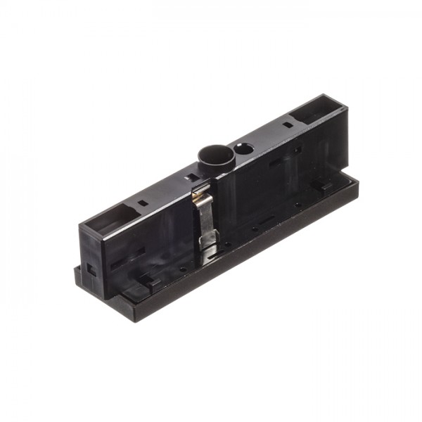 EUTRAC conector longitudinal cu posibilitatea de alimentare negru 230V