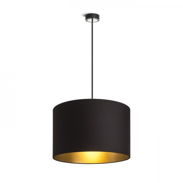 RON 40/25 abajur poligot negru/folie aurie max. 23W