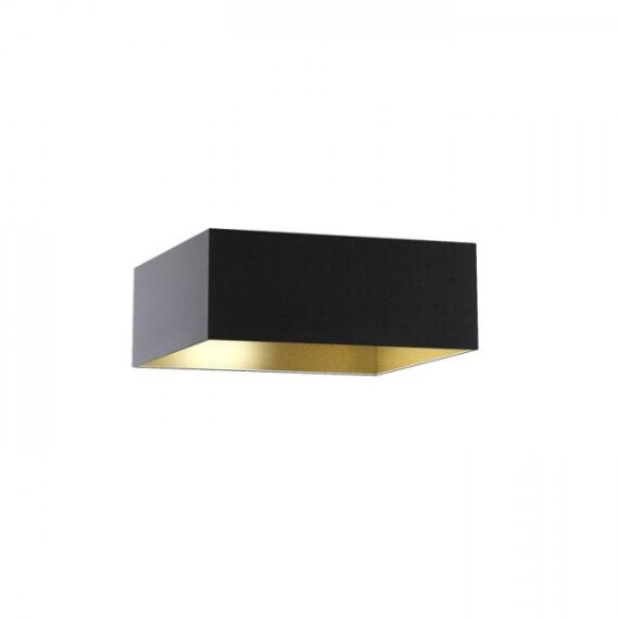 TEMPO 50/19 abajur  poligot negru/folie aurie  max. 23W