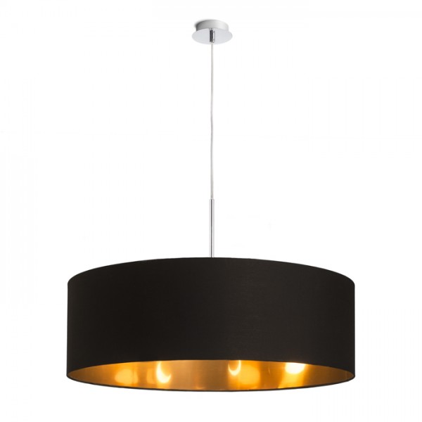 RON 60/19 abajur poligot negru/folie de cupru max. 23W