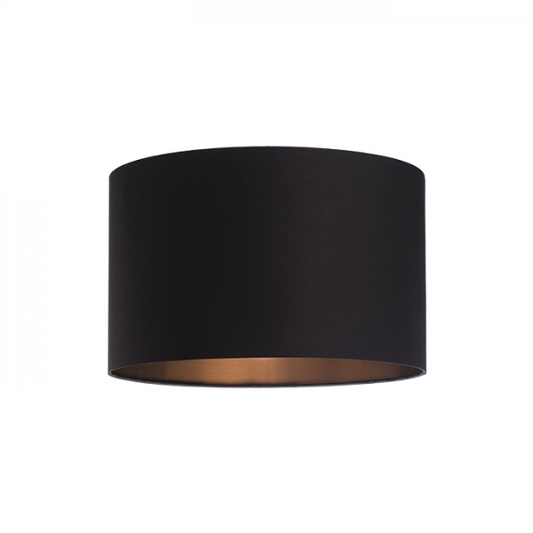 RON 40/25 abajur poligot negru/folie de cupru max. 23W
