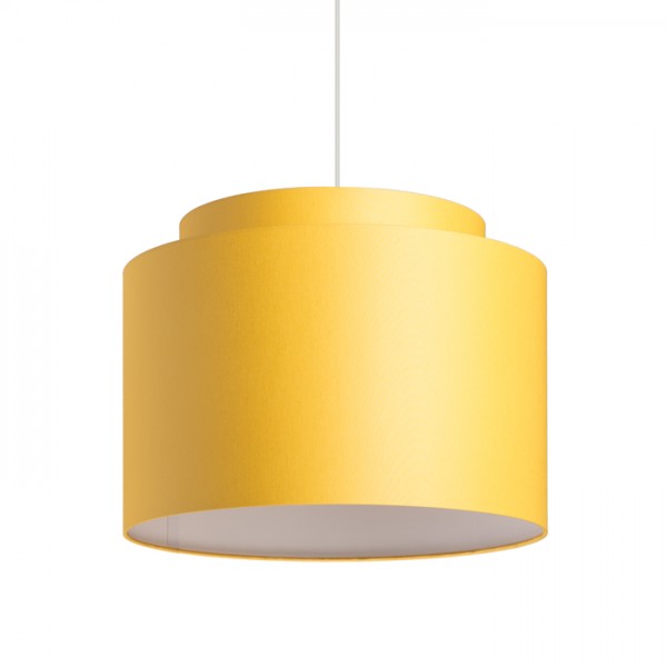 DOUBLE 40/30 abajur Chintz apricot/alb PVC max. 23W