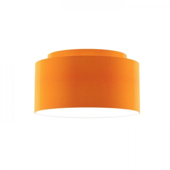 DOUBLE 55/30 abajur  Chintz oranj/alb PVC  max. 23W