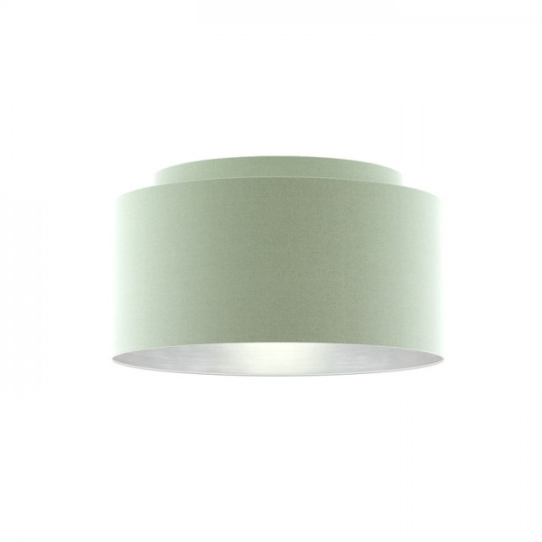 DOUBLE 55/30 abajur Chintz de mentă/folie argintie max. 23W