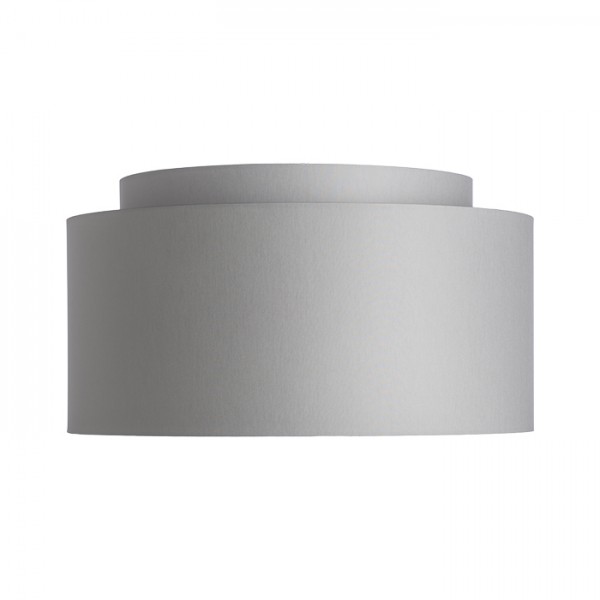 DOUBLE 55/30 abajur Chintz gri deschis/alb PVC max. 23W