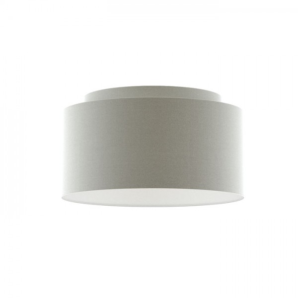 DOUBLE 55/30 abajur Chintz gri deschis/alb PVC max. 23W