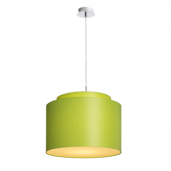 DOUBLE 40/30 abajur Chintz de limetă/alb PVC max. 23W