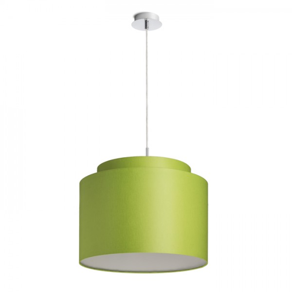 DOUBLE 40/30 abajur Chintz de limetă/alb PVC max. 23W