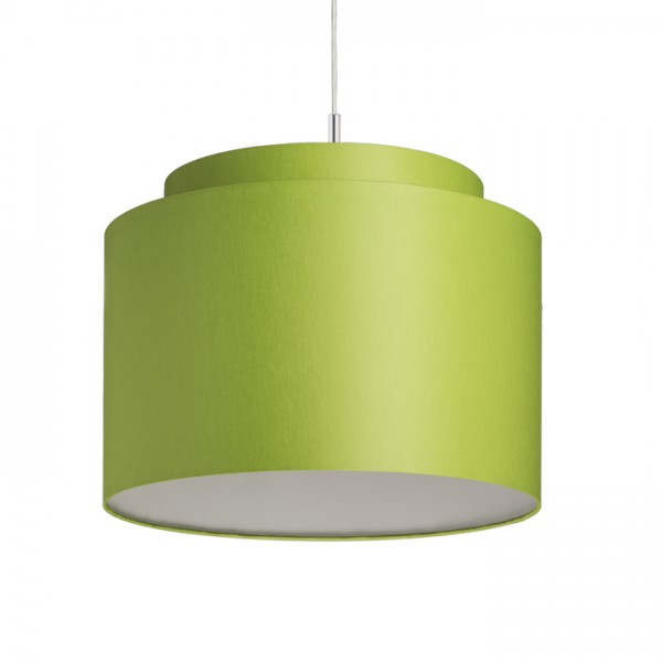 DOUBLE 40/30 abajur Chintz de limetă/alb PVC max. 23W