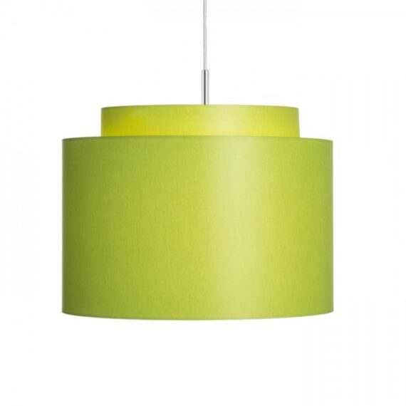 DOUBLE 40/30 abajur  Chintz de limetă/alb PVC  max. 23W