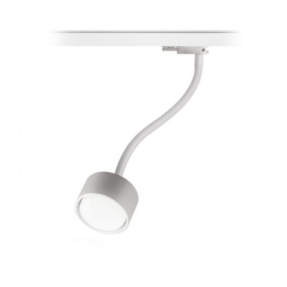 PIXIE pe gât de gâscă pentru șină cu 3-circuite alb  230V LED GX53 7W