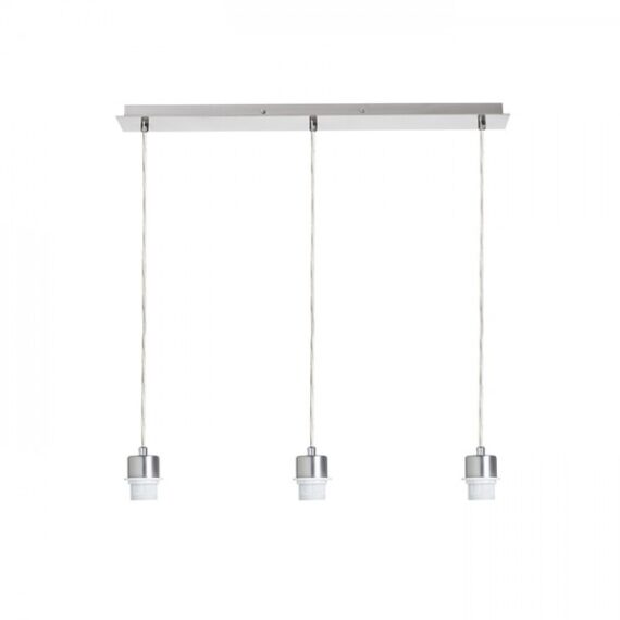 MORE 60 bază pe tavan suspendată  nichel mat 230V LED E27 3x15W