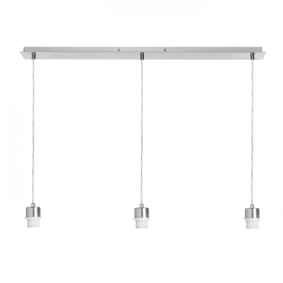 MORE 80 bază pe tavan suspendată  crom 230V LED E27 3x15W
