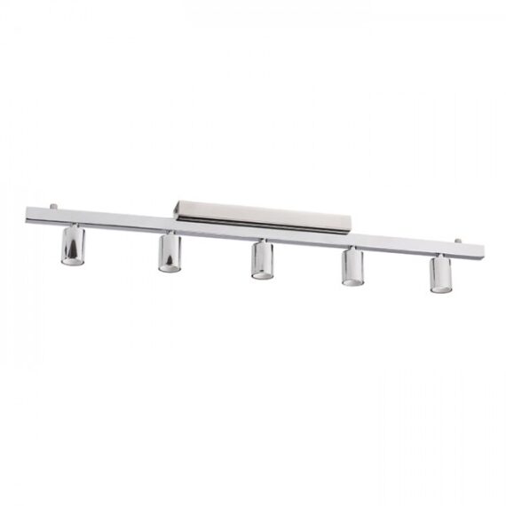 RALLONG V cu bază pe tavan  crom 230V LED E27 5x15W