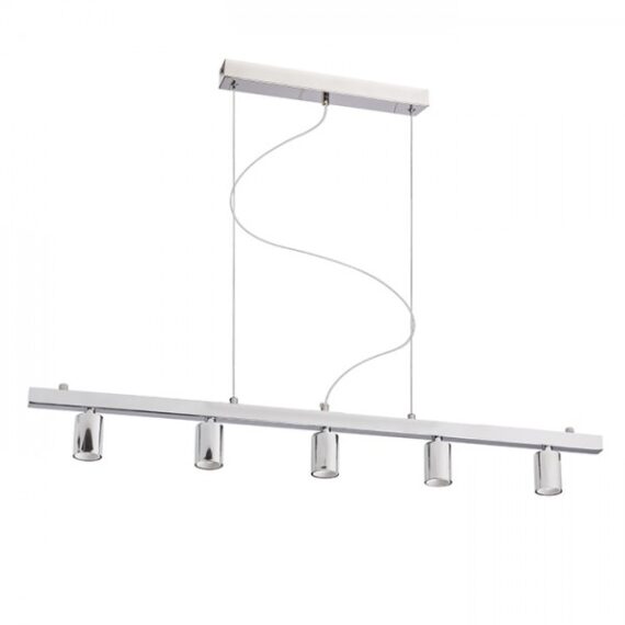 RALLONG V cu bază suspendată  crom 230V LED E27 5x15W