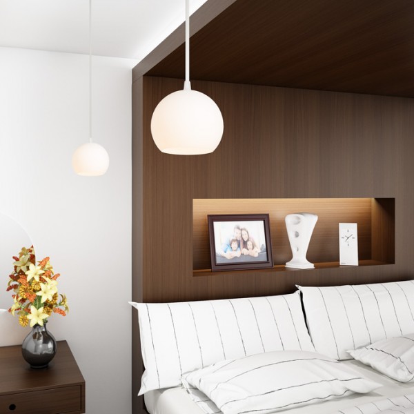 COPA suspendat sticlă opal 230V LED E27 11W