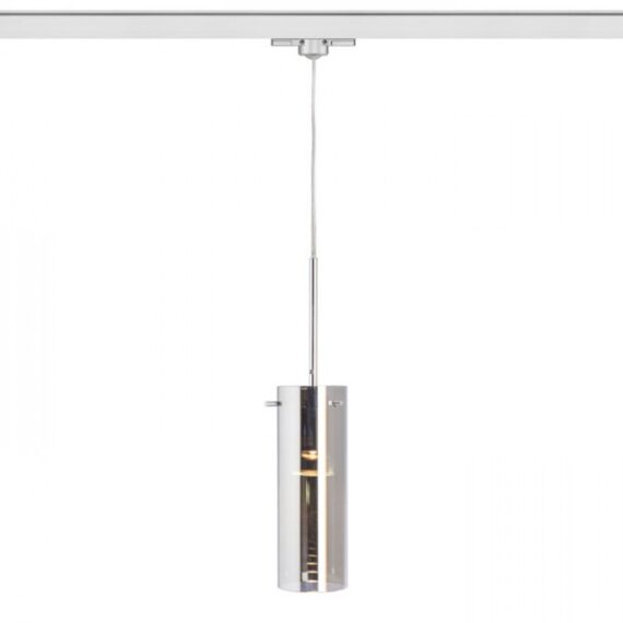 SANSSOUCI pentru șină cu 3-circuite sticlă de crom 230V LED E27 15W