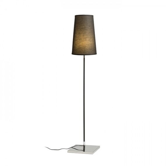 LULU de podea negru crom 230V LED E27 8W