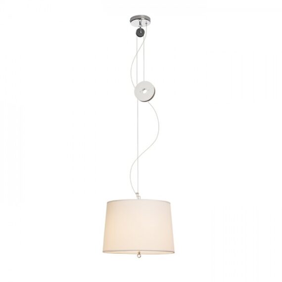 LEVITA suspendat ajustabil alb crom 230V LED E27 15W