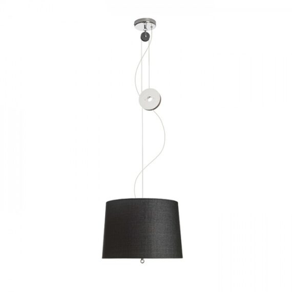 LEVITA suspendat ajustabil negru crom 230V LED E27 15W