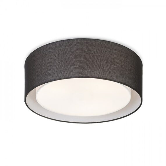 OTIS 50 de tavan negru/alb  230V LED E27 3x15W