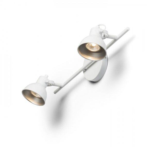 ROSITA II de perete alb/gri argintiu  230V LED GU10 2x9W