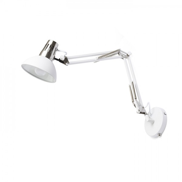 ANTE de perete alb nichel mat 230V LED E27 15W